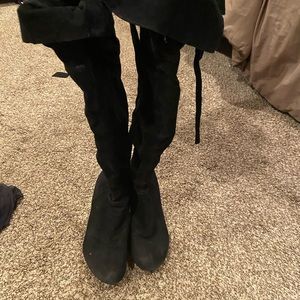 Aldo knee high suede tall boots